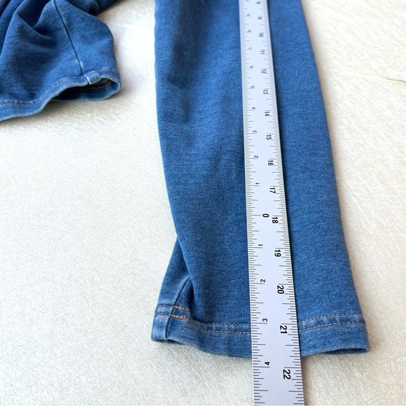 J.Jill Denim Sweatshirt V Neck with Women Size Small - Picture 6 of 7
